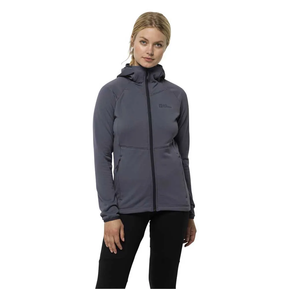 

Флис Jack Wolfskin Kolbenberg full zip, серый