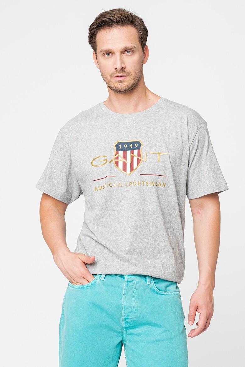 

Футболка Archive Shield с логотипом Gant, серый