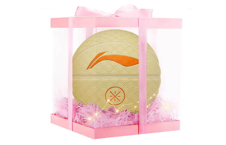 

LINING Баскетбольный мяч PU желтый размер 7 тренировочный unisex