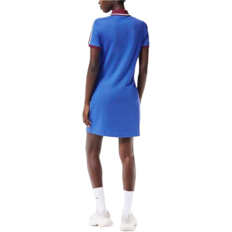 Платье LACOSTE Women's NJI, короткое, синее — фото 4