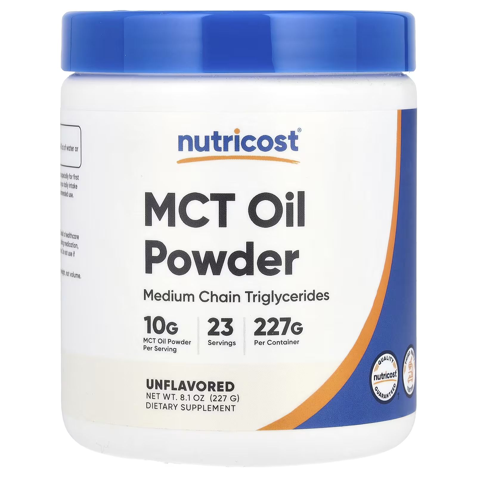 

Порошок масла MCT, без вкуса, 8,1 унции (227 г) Nutricost