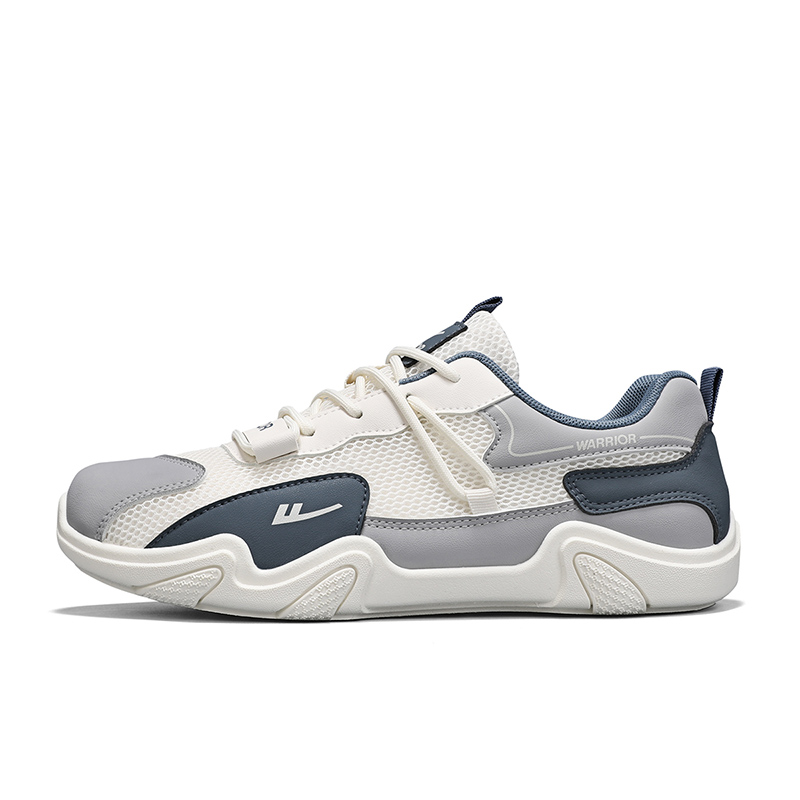 

Износостойкие, легкие, нескользящие, мужские кроссовки WARRIOR, White Gray Black