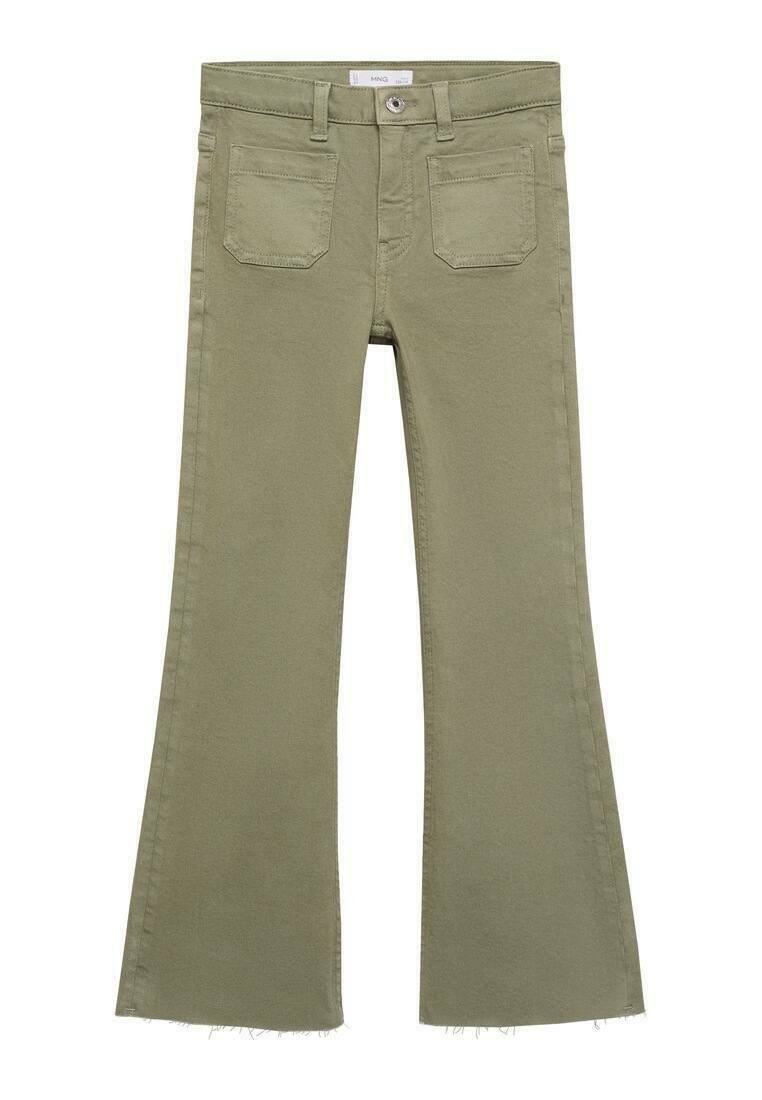 

Расклешенные джинсы Mango Kids, хаки