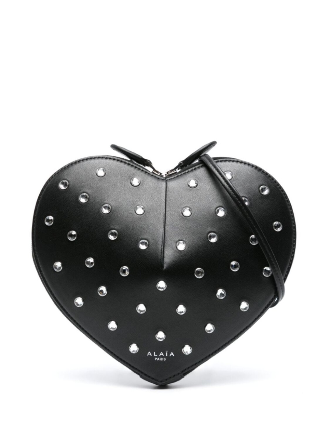 

Alaïa сумка через плечо Le Coeur с кристаллами, черный