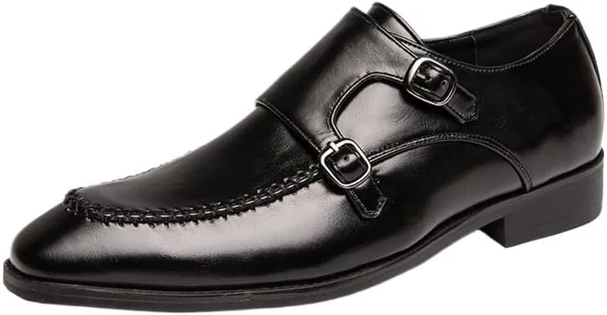 Лоферы мужские кожаные Formal Oxford Shoes, Black UOPYNE