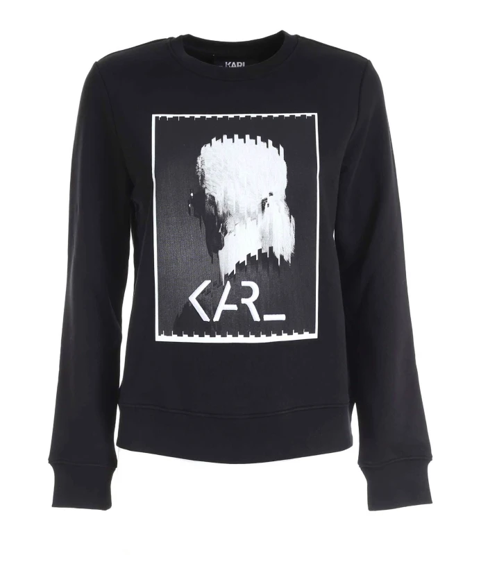 

Толстовка с изображением Карла Легенды Karl Lagerfeld, черный