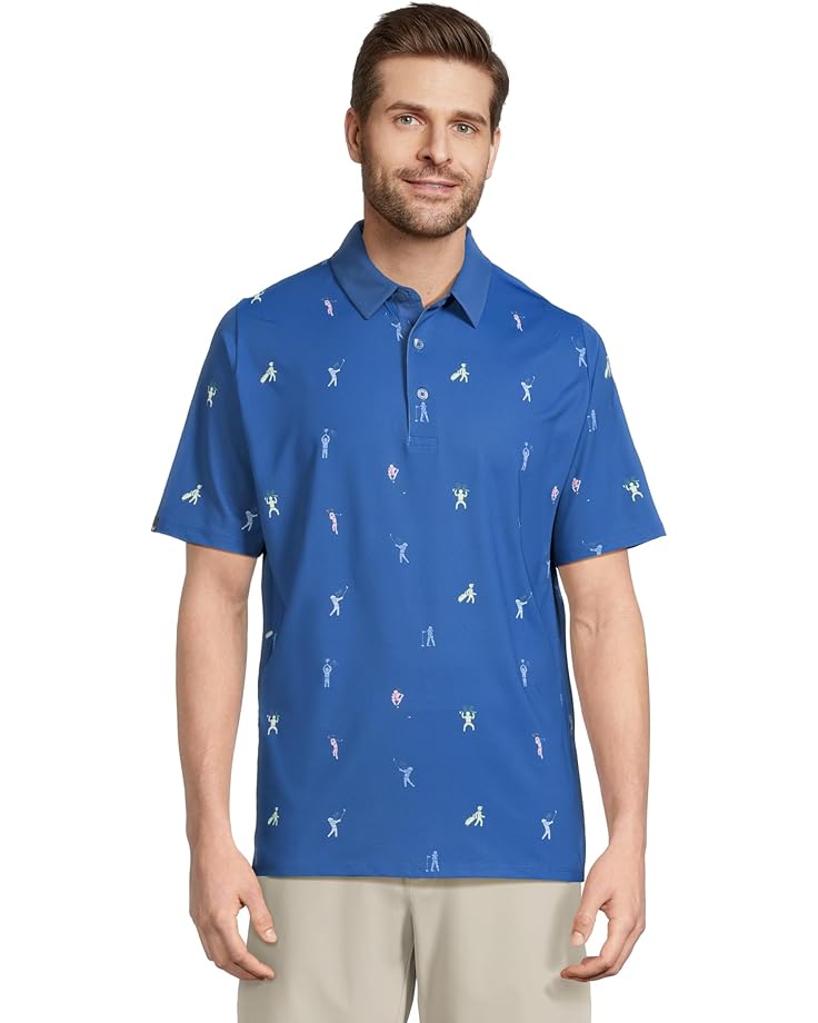 

Рубашка поло Callaway Time Lapse Print Polo, цвет Galaxy Blue