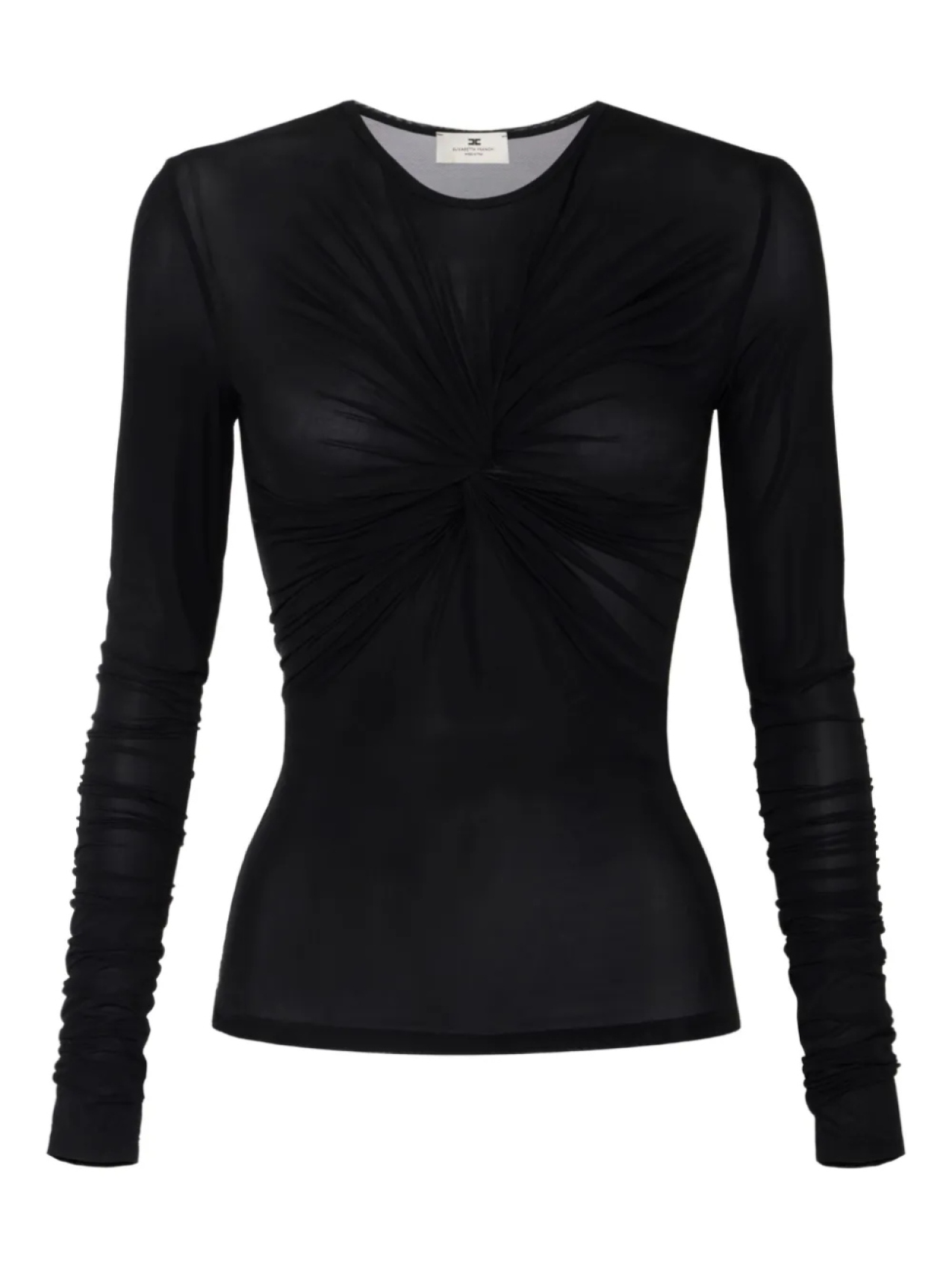 

Топ с длинными рукавами Elisabetta Franchi, черный