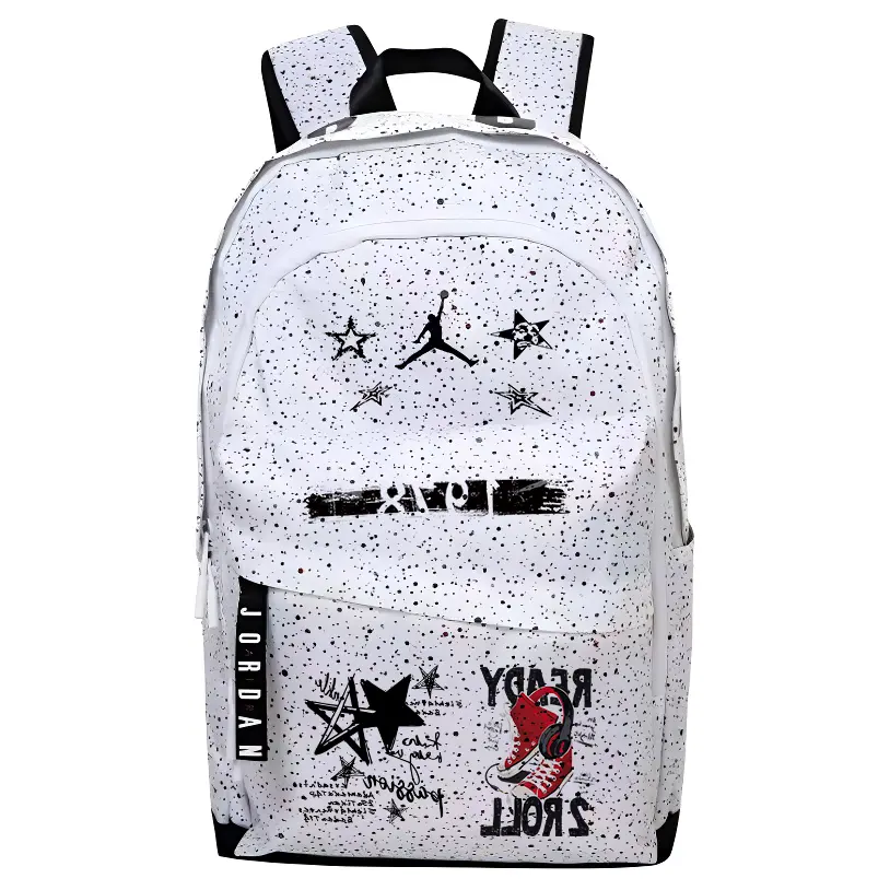 

Jordan Полиэстеровый рюкзак обычный унисекс Baby's Breath, Shoes Graffiti