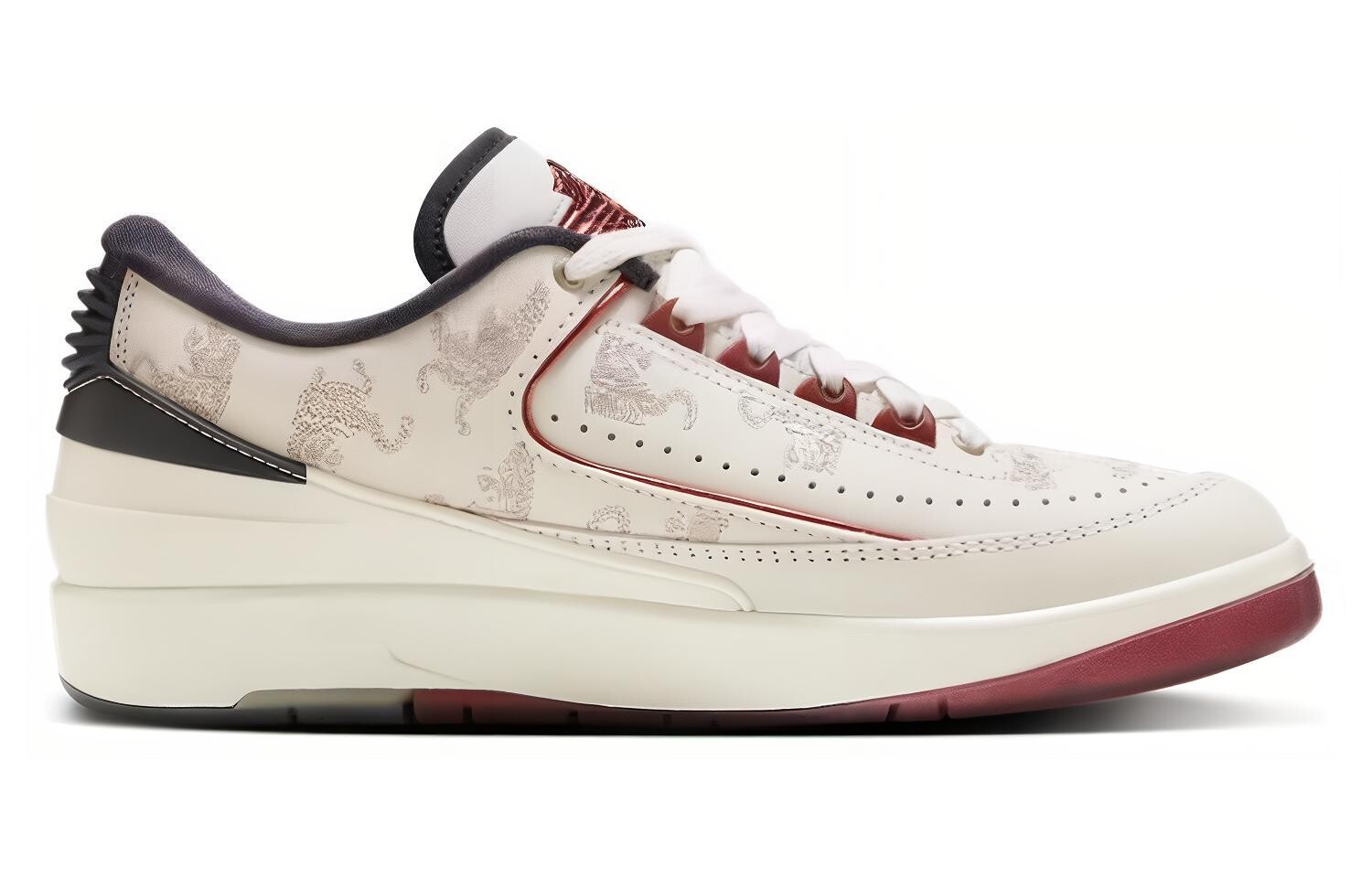 Jordan Air Jordan 2 Винтажные баскетбольные кроссовки женские, White — фото 2