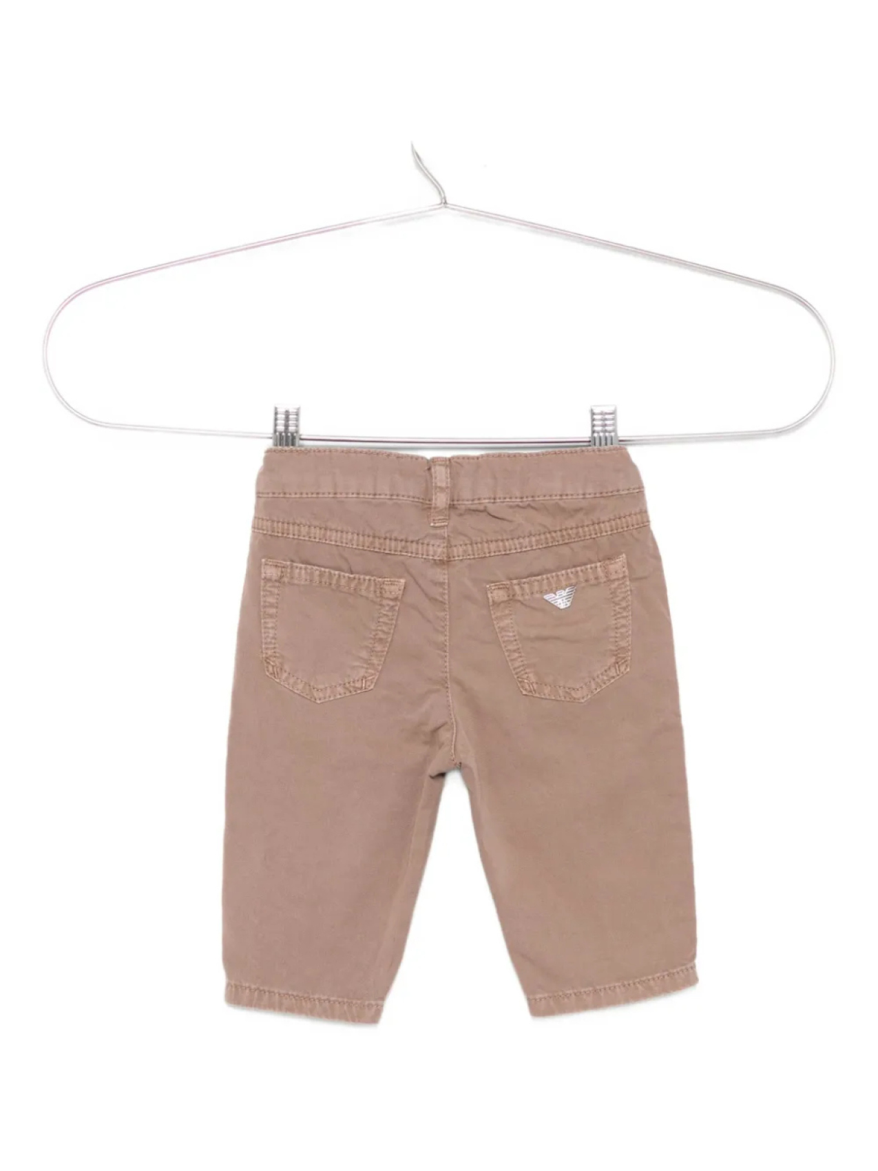 Брюки Emporio Armani Kids с накладными карманами, коричневый — фото 2