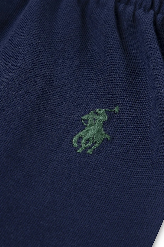 Детская хлопковая пижама Polo Ralph Lauren, темно-синий — фото 4