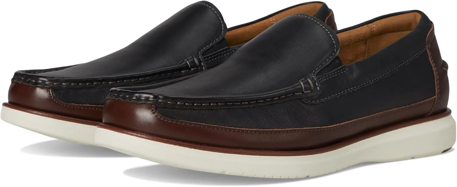 

Мужские мокасины Florsheim Tropics Moc Toe Venetian Slip on, черно-белый
