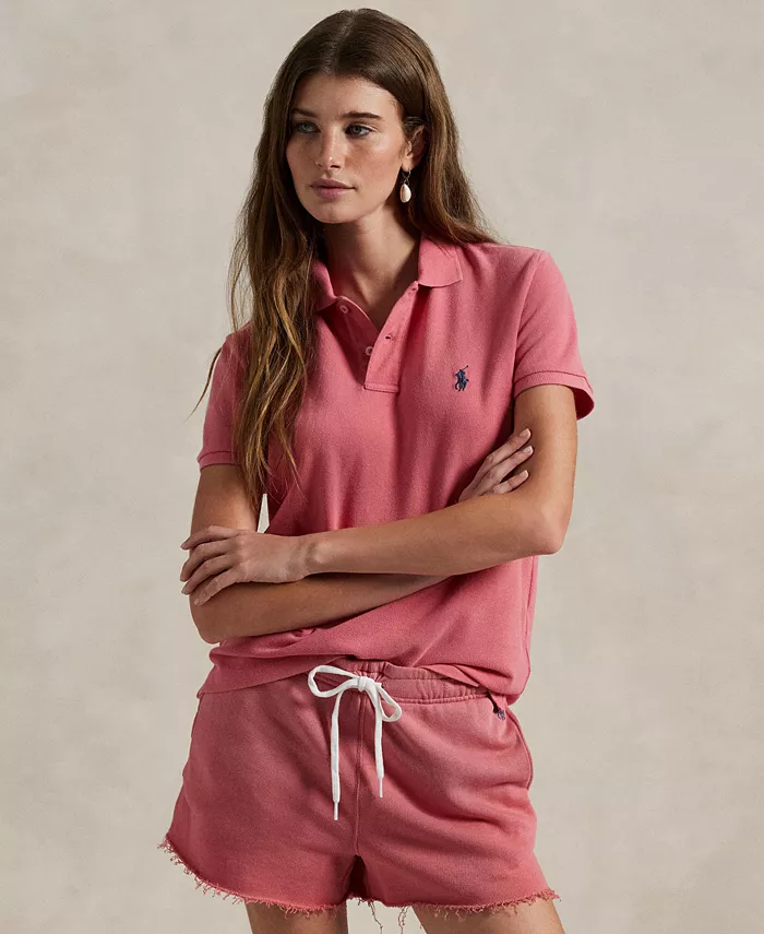 

Женская классическая поло из пике Polo Ralph Lauren, красный