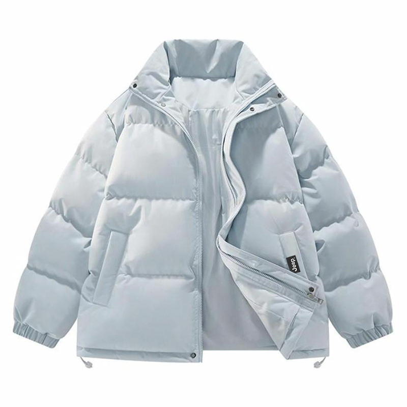 

Пуховик Unisex Stand Collar утепленный стеганый Jeep, светло-синий