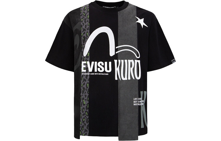 

Футболка мужская черная Evisu, черный
