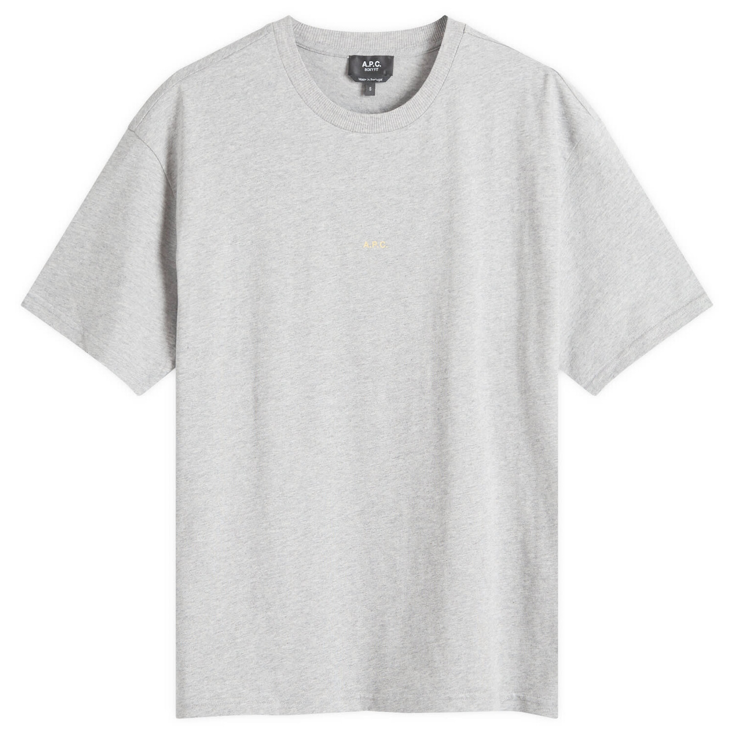 

Футболка A.P.C. Micro Logo T-Shirt, цвет Heather Grey & Yellow