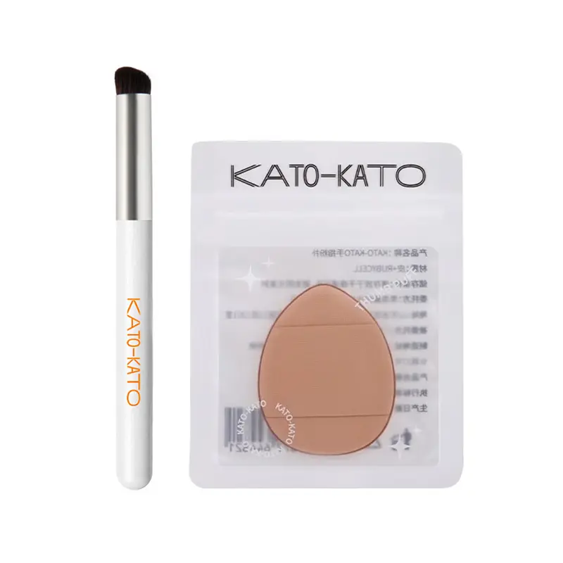 

KATO Concealer Brush Finger Powder Puff Slant Surface Round Tip Concealing Easy to Apply KATO-KATO