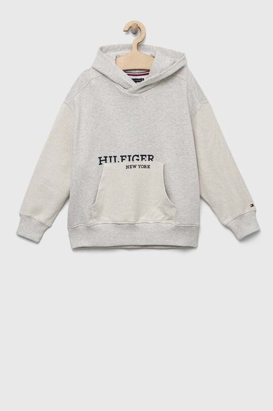 

Детская хлопковая толстовка Tommy Hilfiger, серый