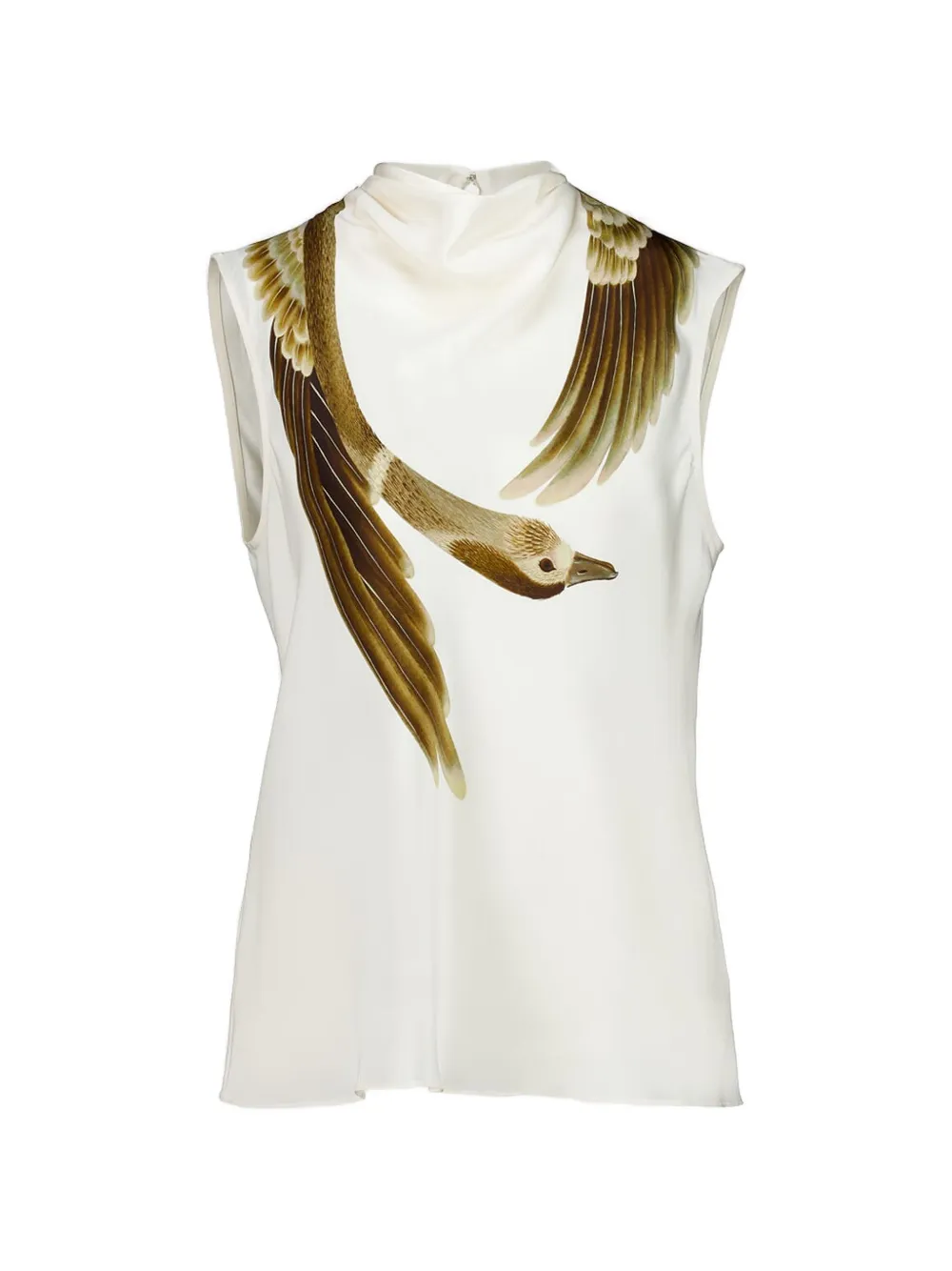 

Топ arlie с принтом "гуси" Altuzarra, бежевый