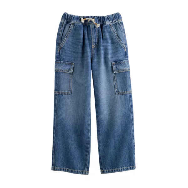 

Мальчики 4-12 лет удобные брюки-карго с поясом на резинке Jumping Beans, цвет medium blue