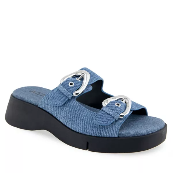 Женские сандалии Faith на платформе с квадратным каблуком Aerosoles, цвет blue jean