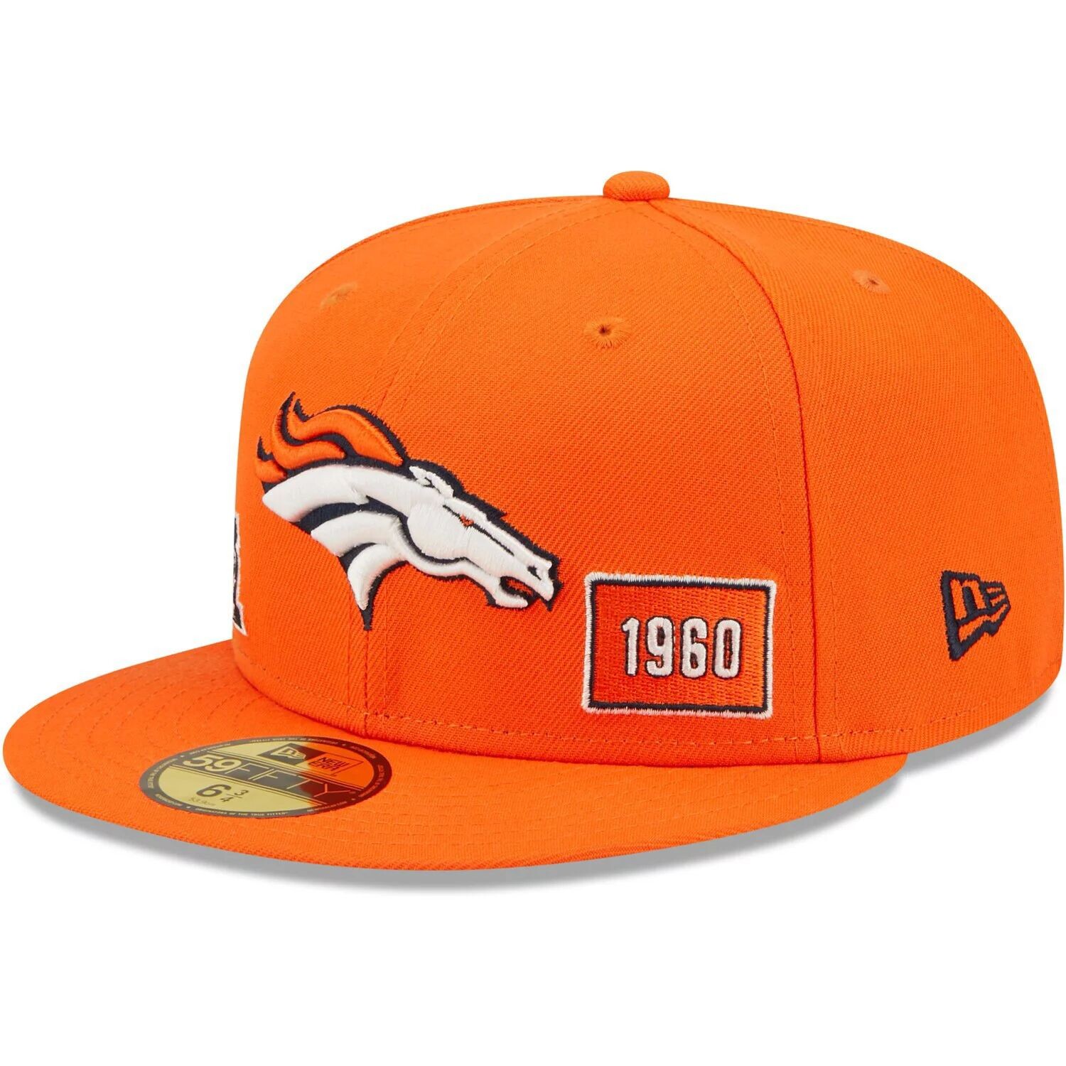 

Мужская приталенная шляпа New Era Orange Denver Broncos Identity 59FIFTY