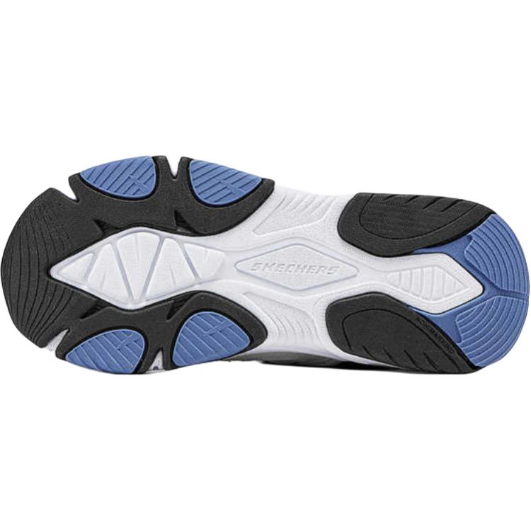 Детские сандалии с нескользящей подошвой и износостойким верхом Skechers Kids, белый/черный — фото 3