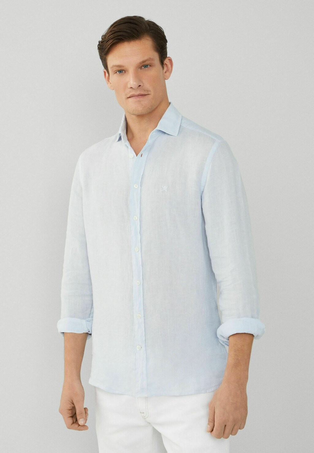 

Рубашка GARMENT DYE Hackett London, цвет sky blue