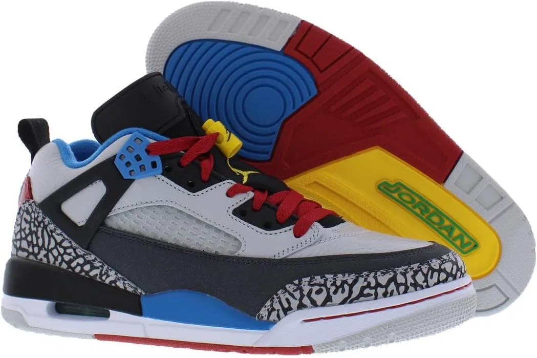 Мужские кроссовки Jordan Spizike Low SE (IM7425-004, нейтрально-серый/цвет университетской формы/синий) — фото 2