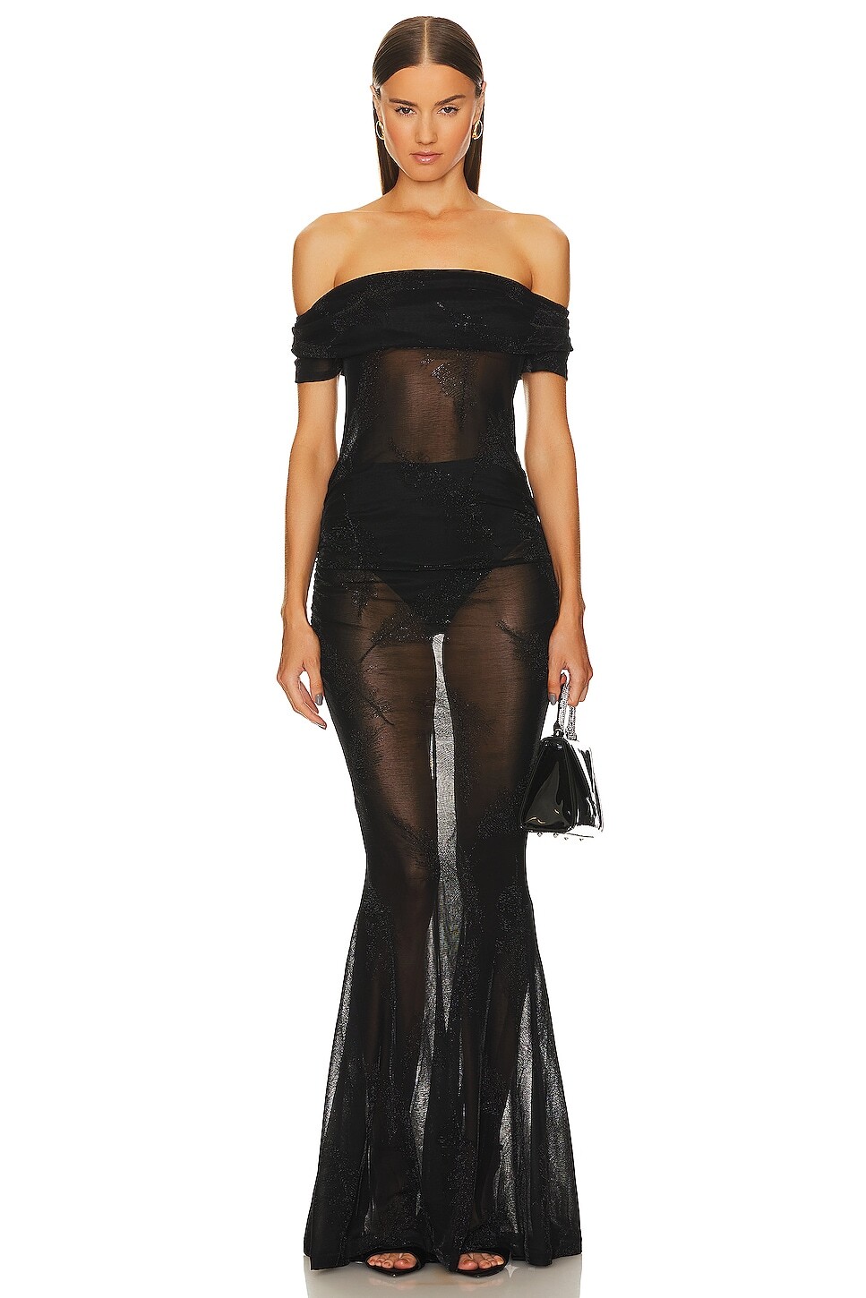 

Платье Michael Costello x REVOLVE Sirius Gown, черный