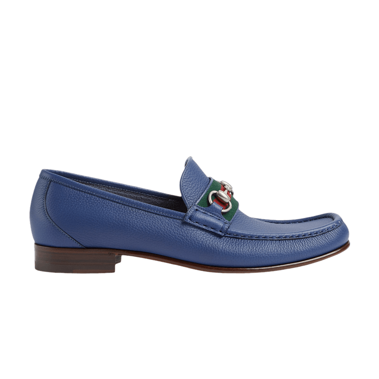 

Кроссовки Gucci Gucci Web Stripe Horsebit Loafer 'Washed Indigo', синий