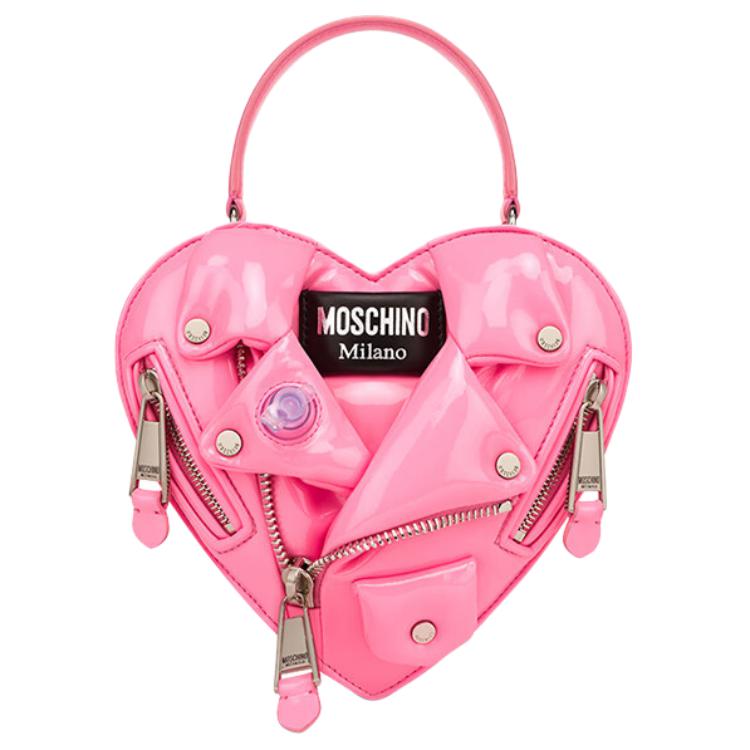 

MOSCHINO Сумка в форме сердца из искусственной кожи, через плечо, кроссбоди, женская розовая