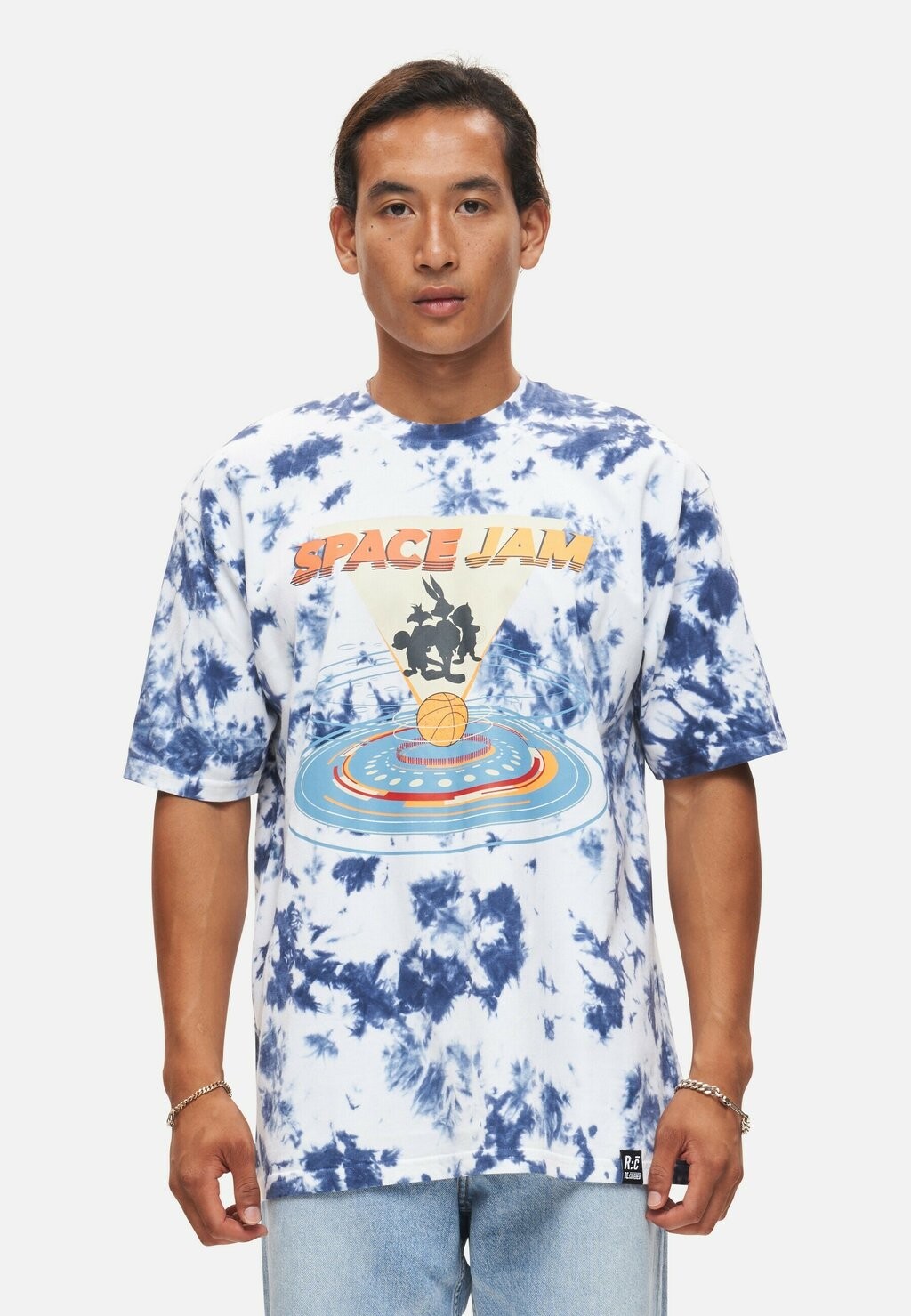 

Футболка с принтом Space Jam New Legacy Re:Covered, цвет blue tie dye