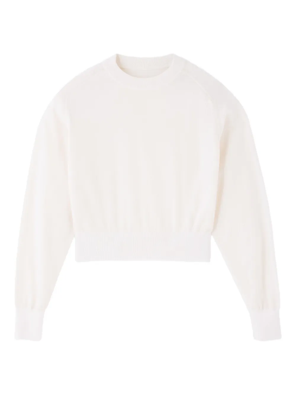 

Вышитый укороченный свитер JACQUEMUS, белый