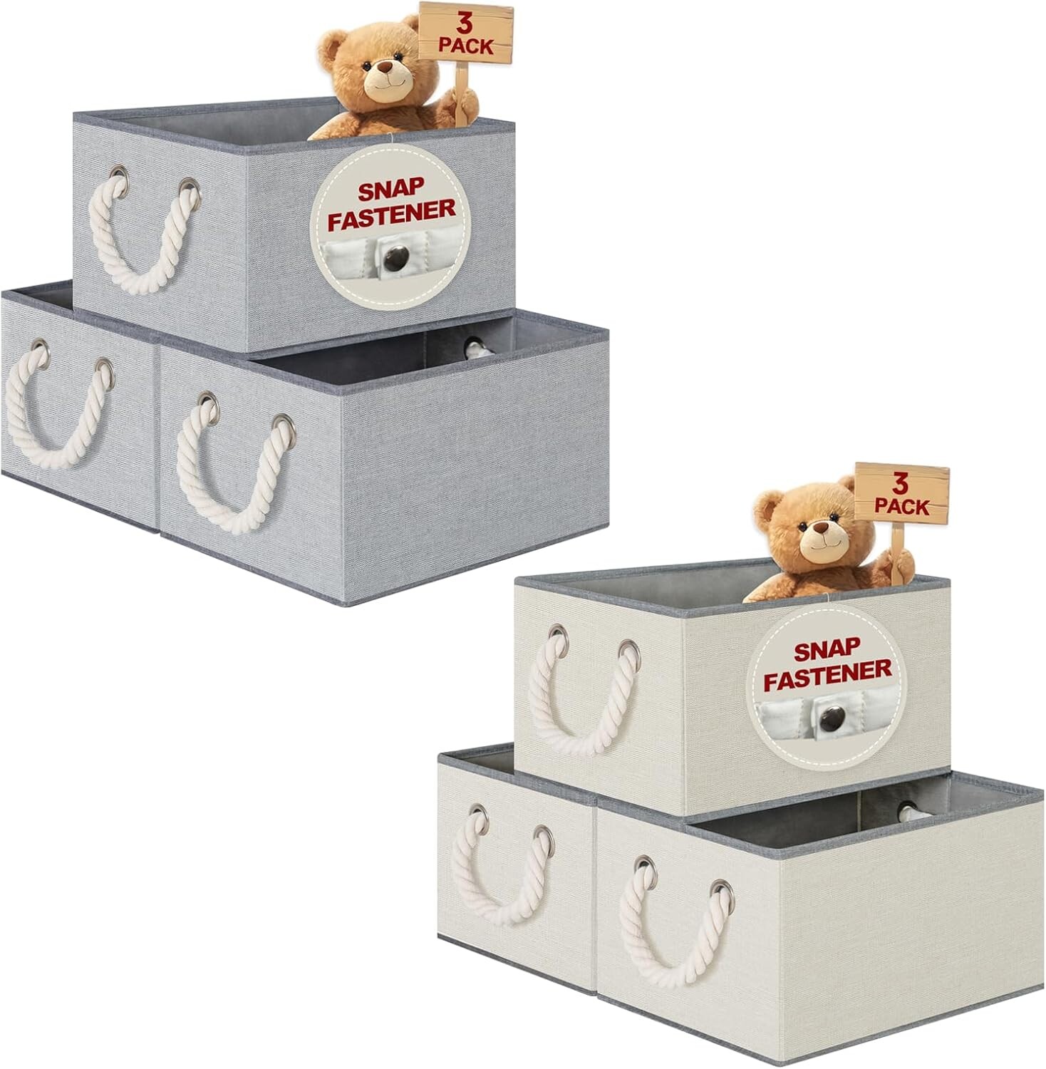 

Контейнеры для хранения ткани для полок FLYBOX, Beige