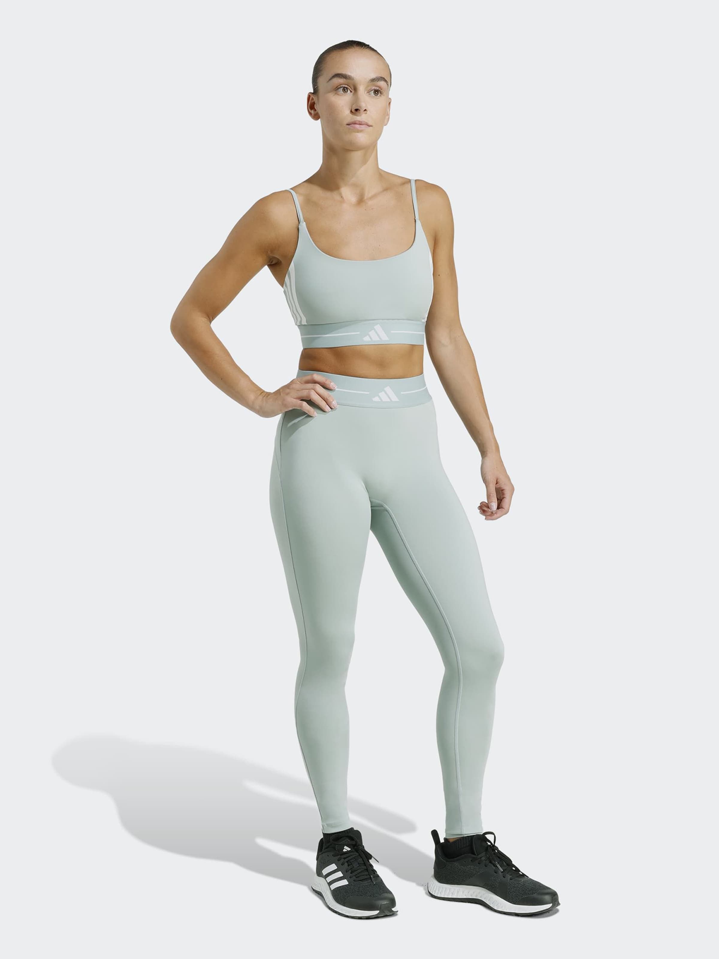 Adidas Performance Спортивный бюстгальтер-бралетт 'HYG' в цвете Mint — фото 4