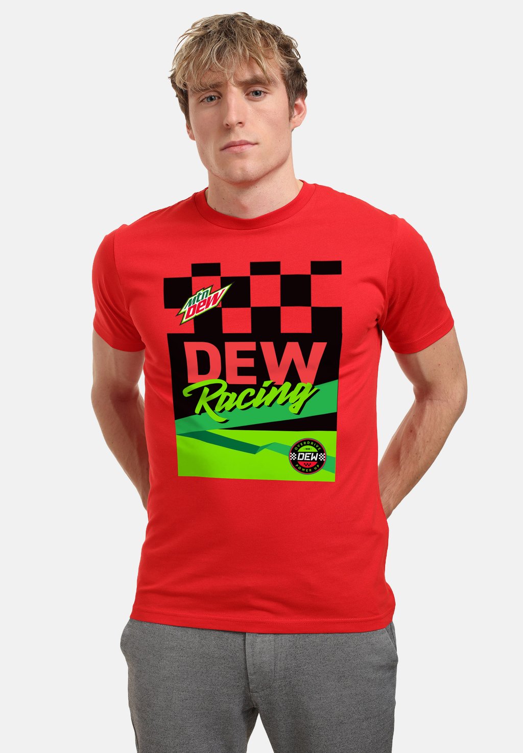 

Футболка с принтом MOUNTAIN DEW RACING Henry Tiger, красный