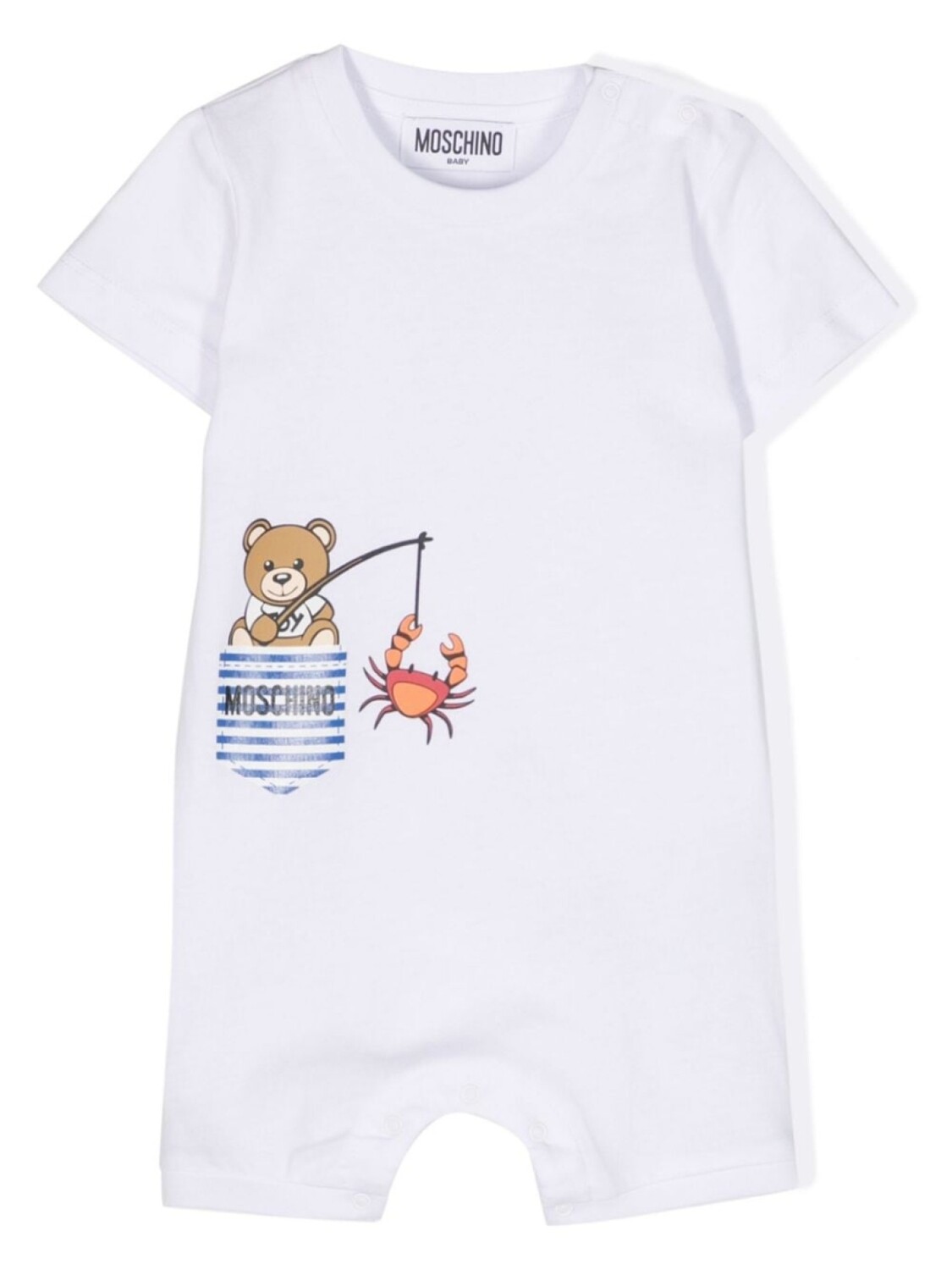 Moschino Kids комплект из двух боди с принтом Teddy Bear, зеленый — фото 2