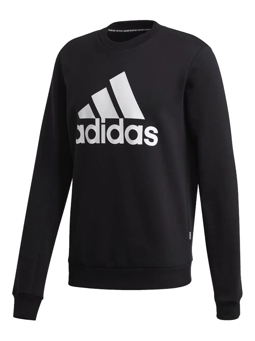 Флисовая толстовка с эмблемой спортивного стиля Adidas, черный
