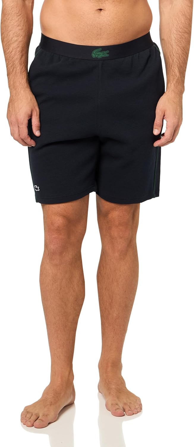

Lacoste мужские шорты для отдыха из коллекции Waffle, Dark Blue & Green