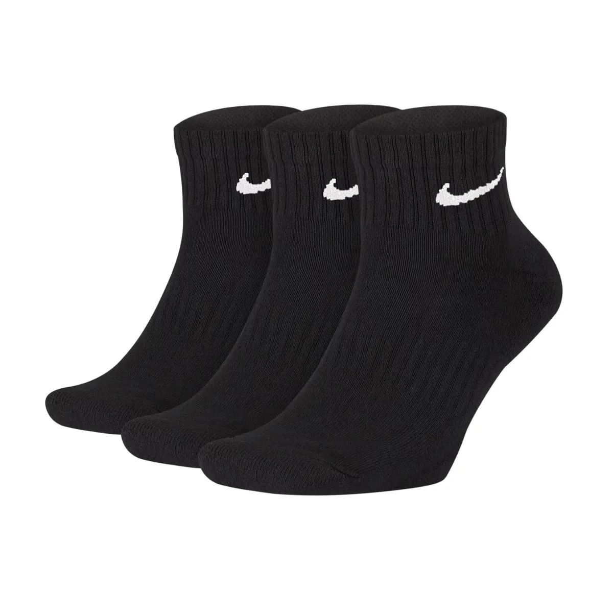 

Набор из 3 пар тренировочных носков Nike Everyday Cushion Ankle, чёрный