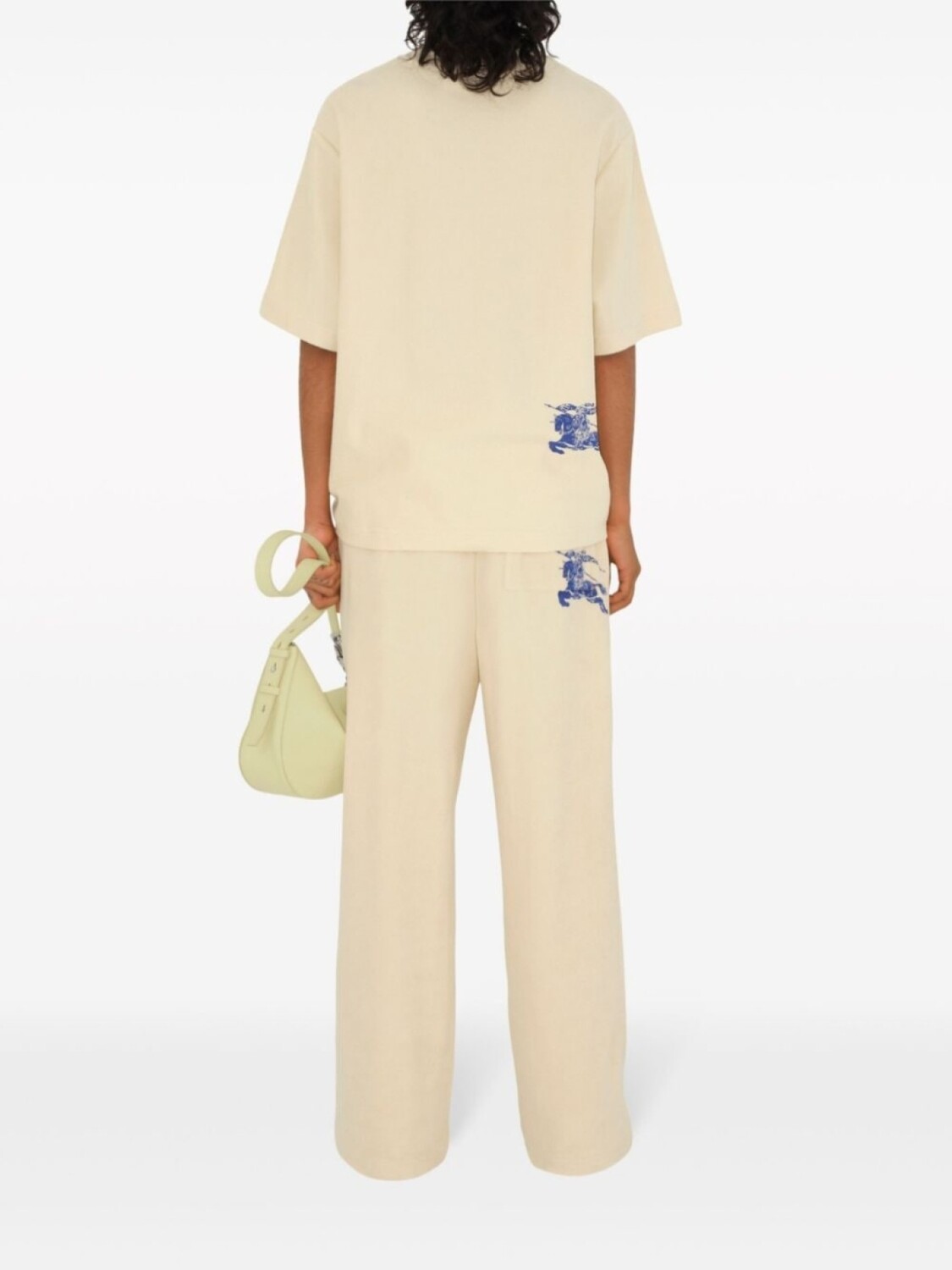 Футболка Burberry Cotton Towelling, бежевый — фото 4