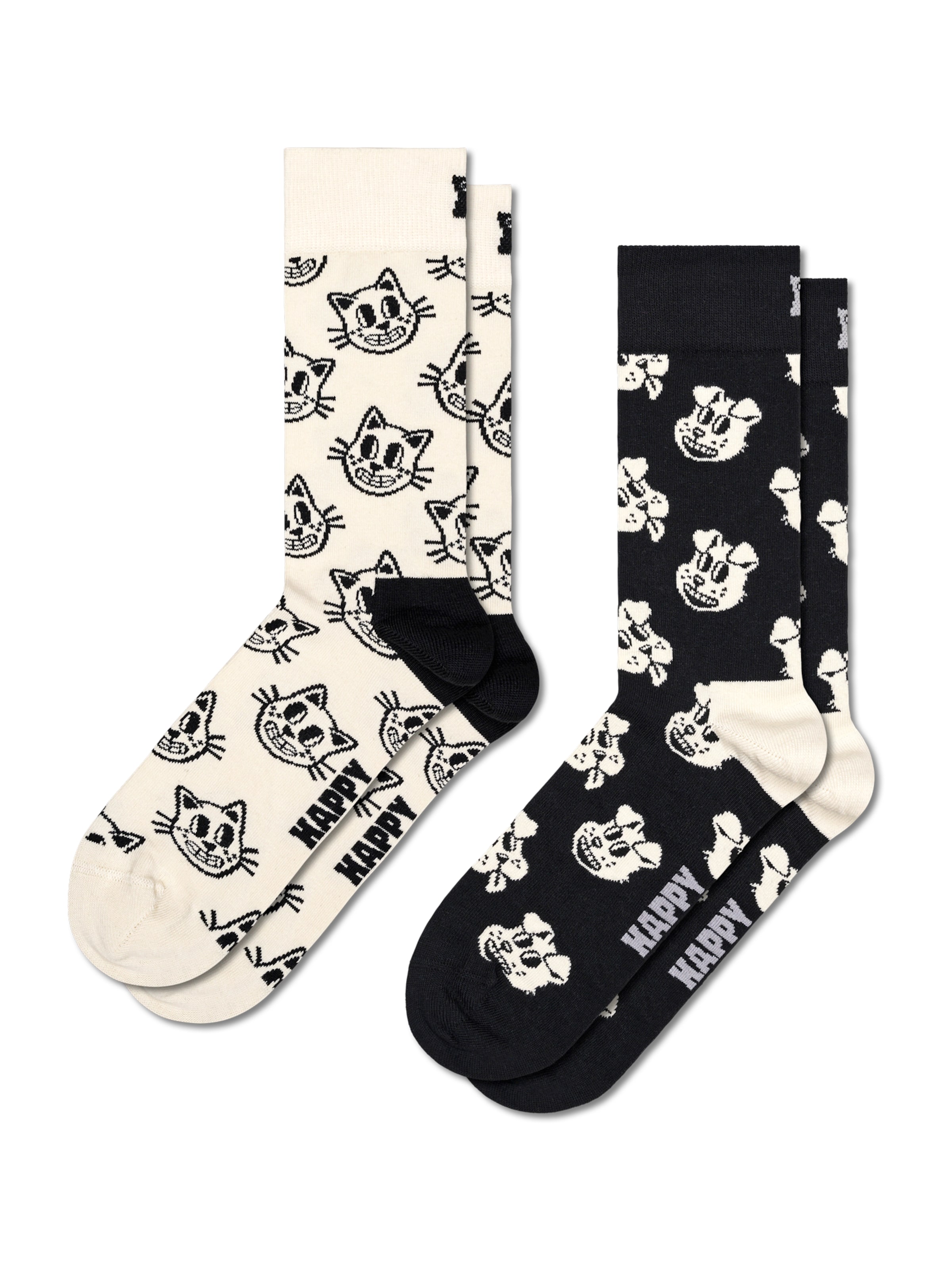 

Happy Socks Носки 'Dog and Cat' в цвете беж, темно-синий
