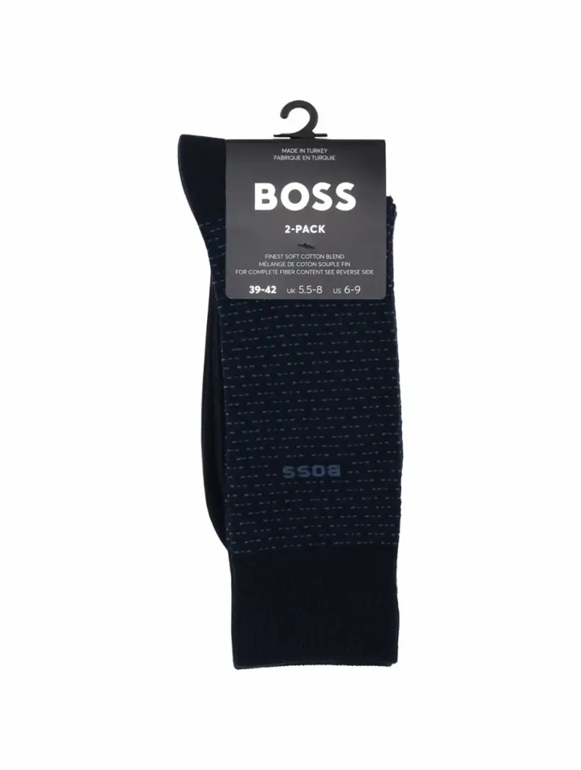 

Набор из двух пар носков BOSS, тёмно-синий