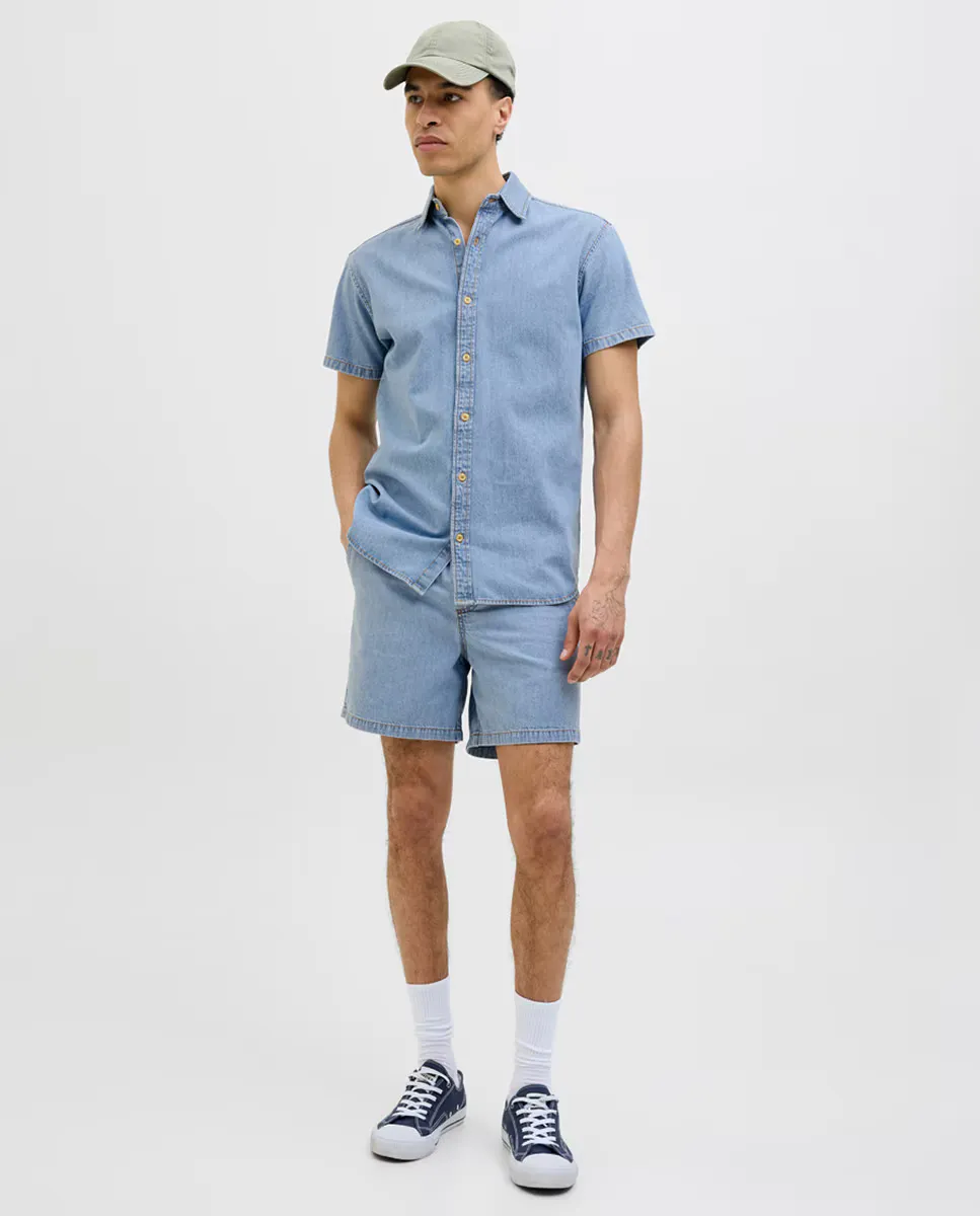 

Мужские джинсовые шорты-джоггеры Jack & Jones, синий