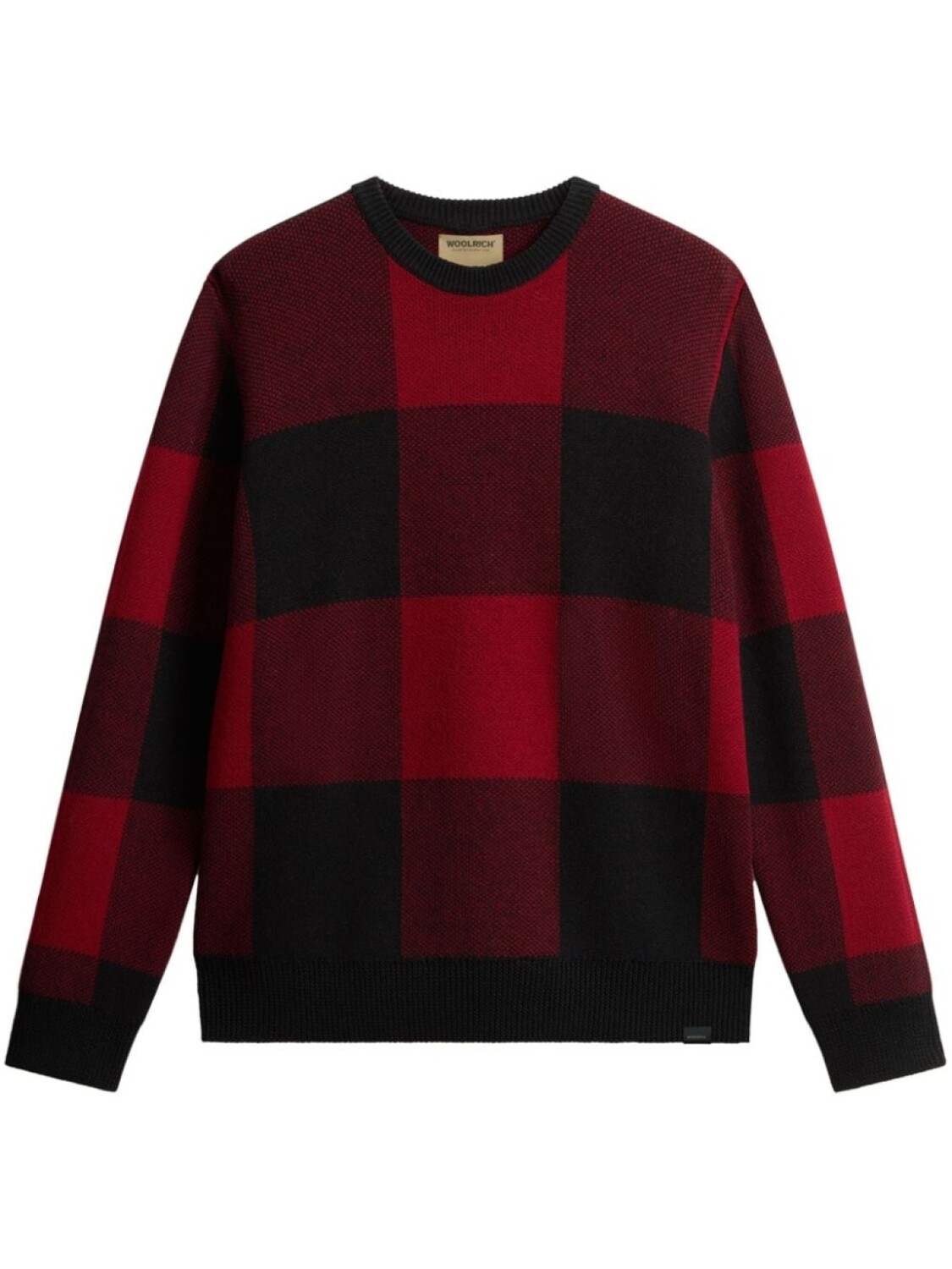 

Woolrich клетчатый узор из натуральной шерсти свитер, красный