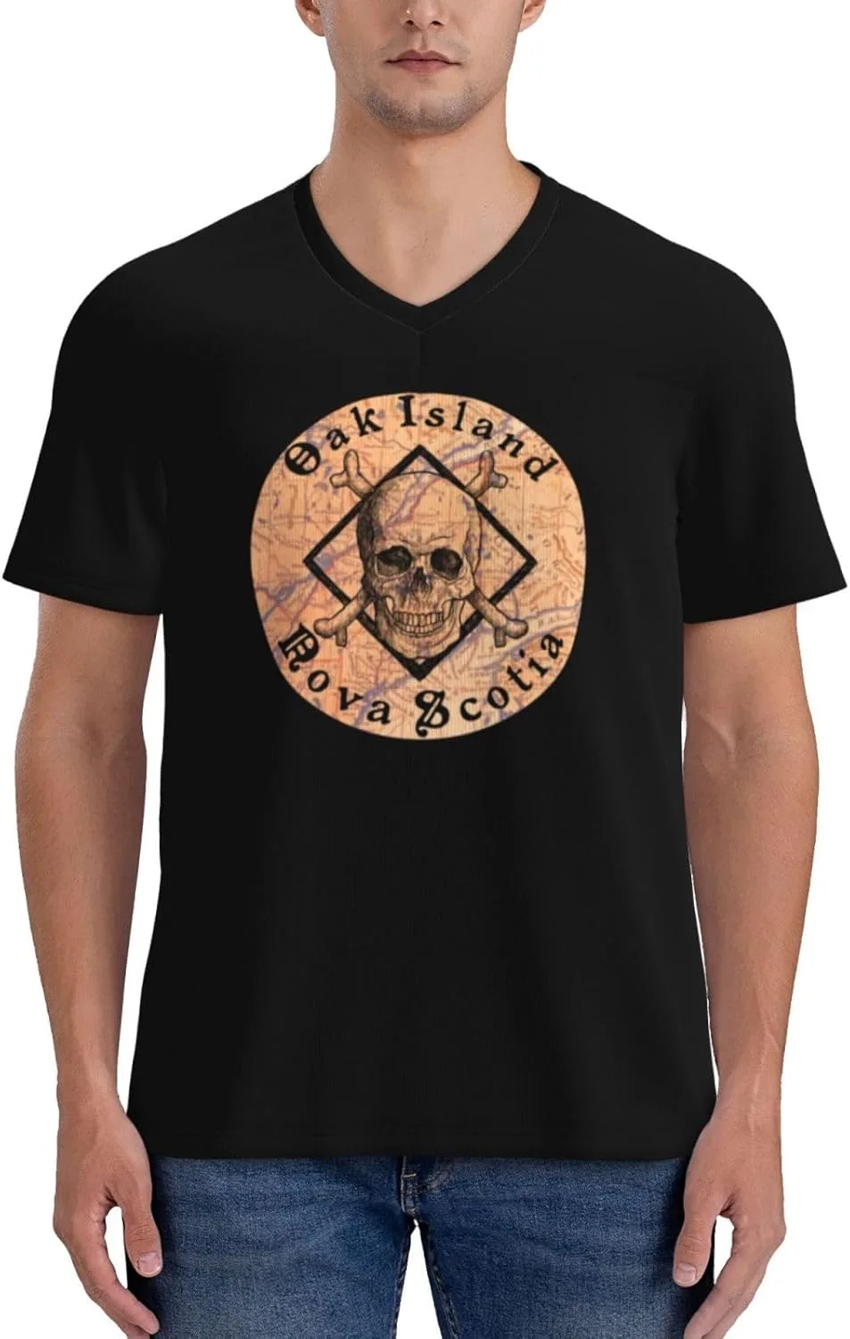 

Футболка Oak Island Nova Scotia Arrows and Skull, мужская, Quick-Dry ETSDJ