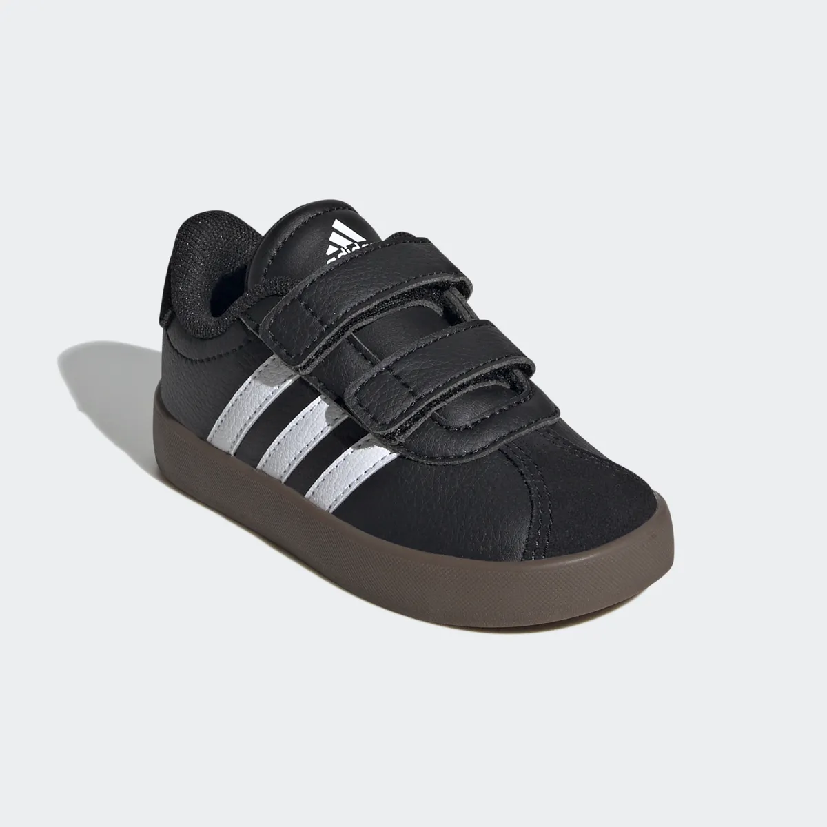 

Adidas Sportswear Кроссовки на липучке "VL COURT 3.0 KIDS", вдохновленные дизайном Adidas Samba, цвет Core Black / Cloud White / Core Black