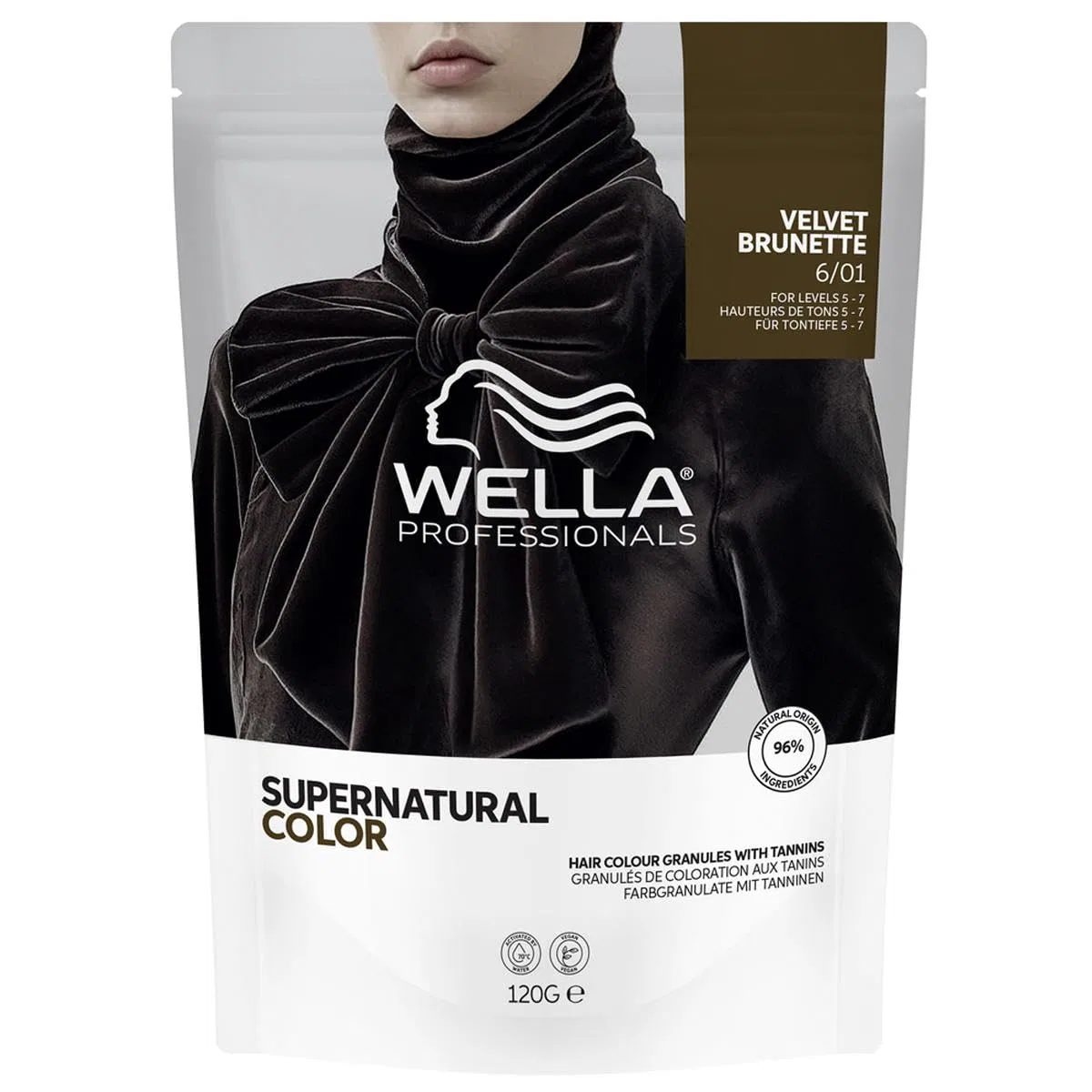 Профессиональная краска для волос «Supernatural Color 6/01 Velvet Brunette» от Wella Wella